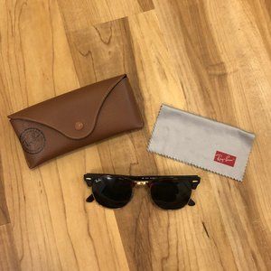 Ray-ban Clubmaster Brown Sunglasses